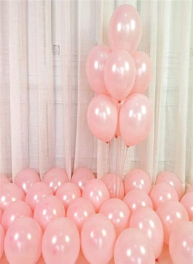 Flyloons Baby Pink Balloons Pack of 100 for birthday decoration items also suitable for Anniversary, Wedding, Celebration, Party - Image 1